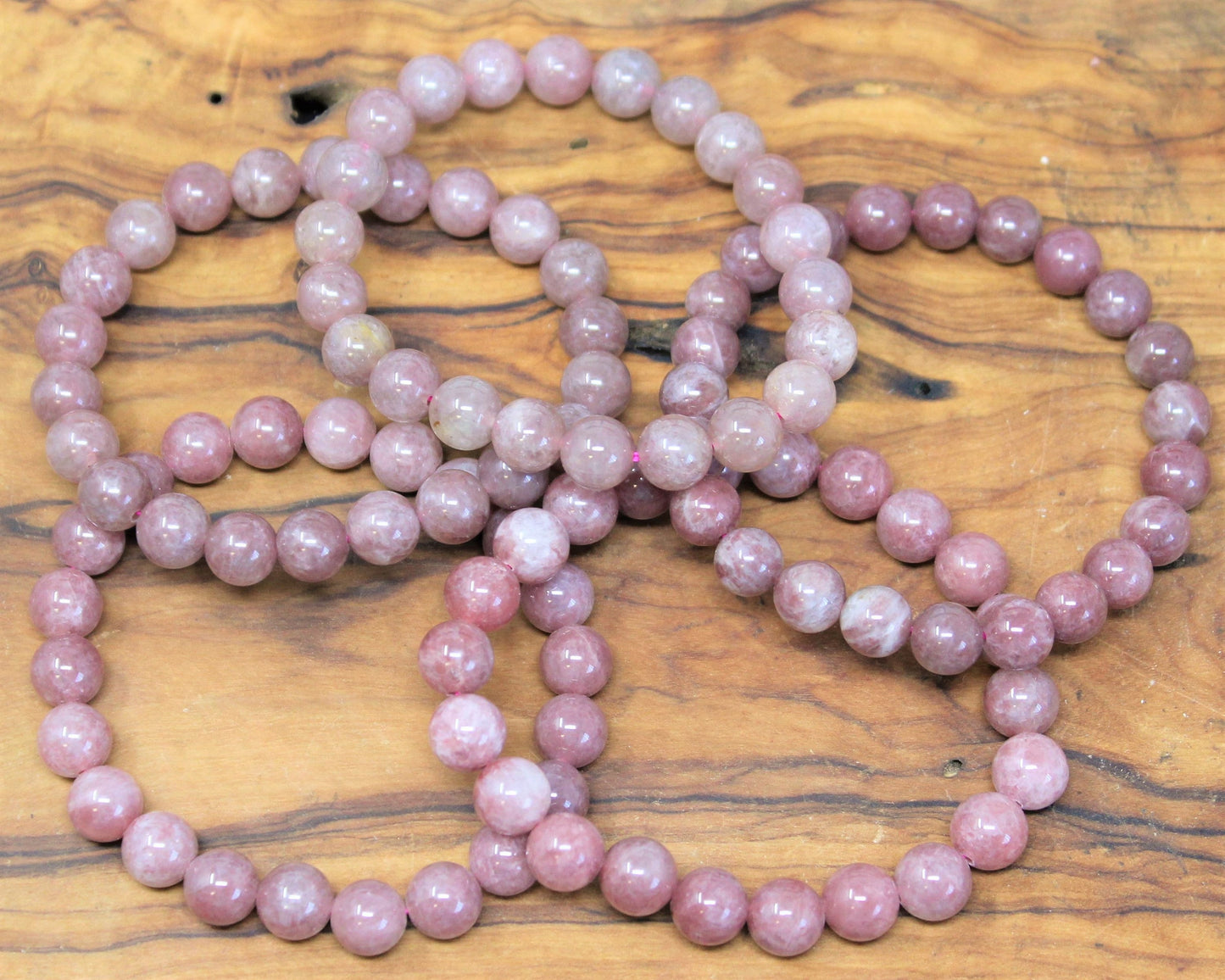 Strawberry Quartz Bead Bracelet