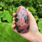 Stunning And Polished Rhodonite Crystal