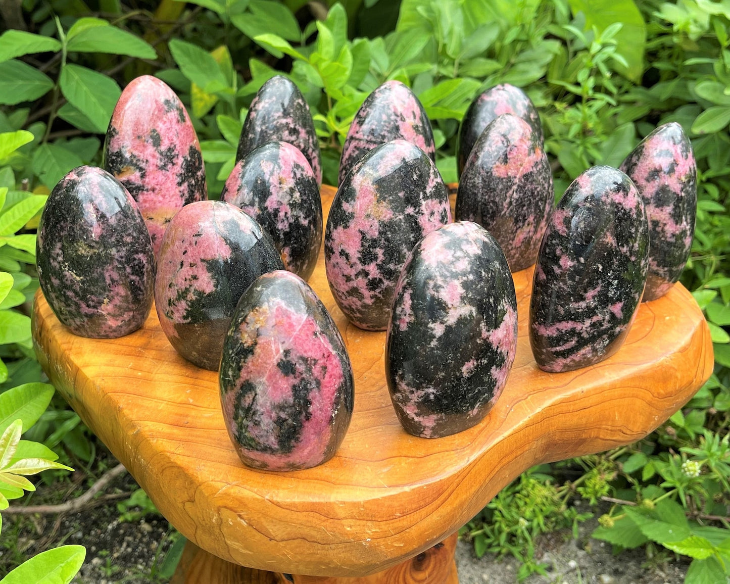 Stunning And Polished Rhodonite Crystal