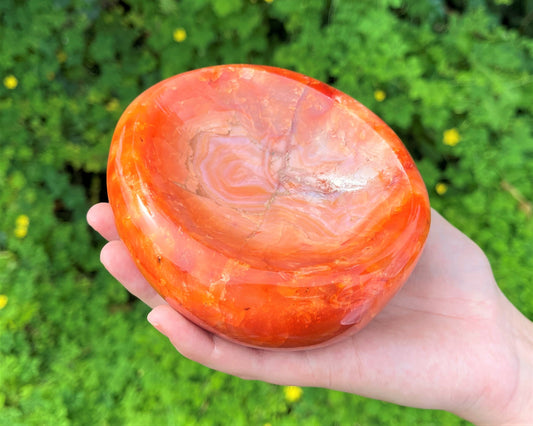 Stunning Carnelian Gemstone Bowl