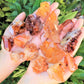 Tangerine Quartz Crystal Clusters