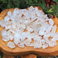 Three Pieces Clear Quartz Points Crystals