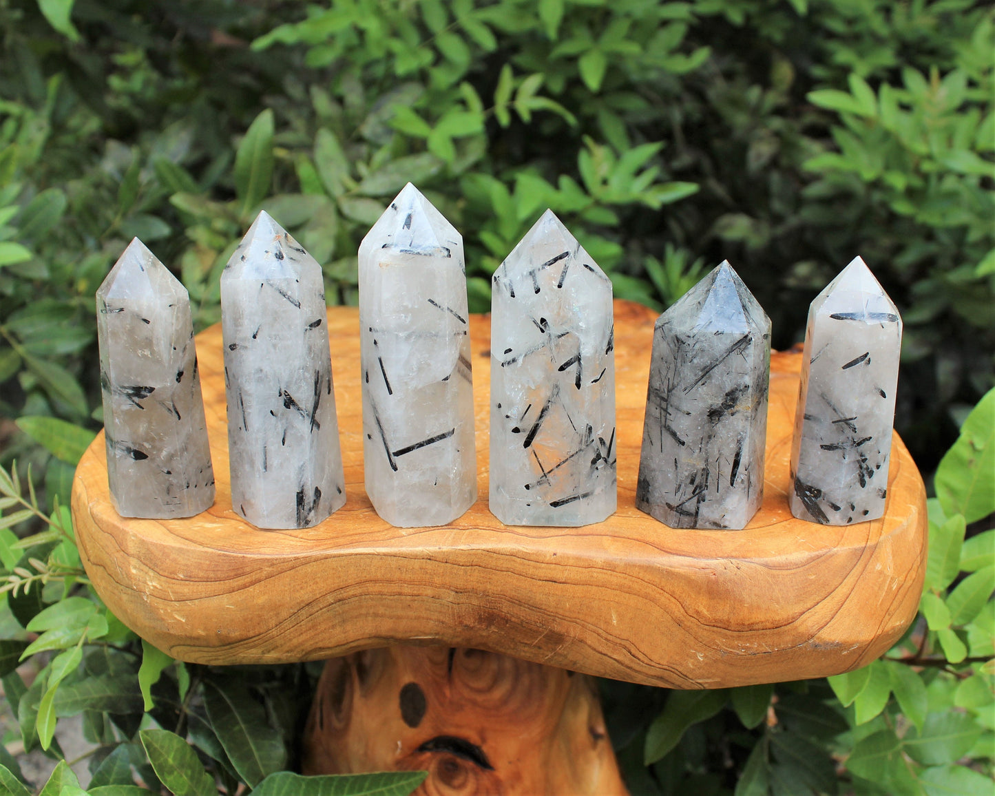 Tourmalinated Quartz Obelisk