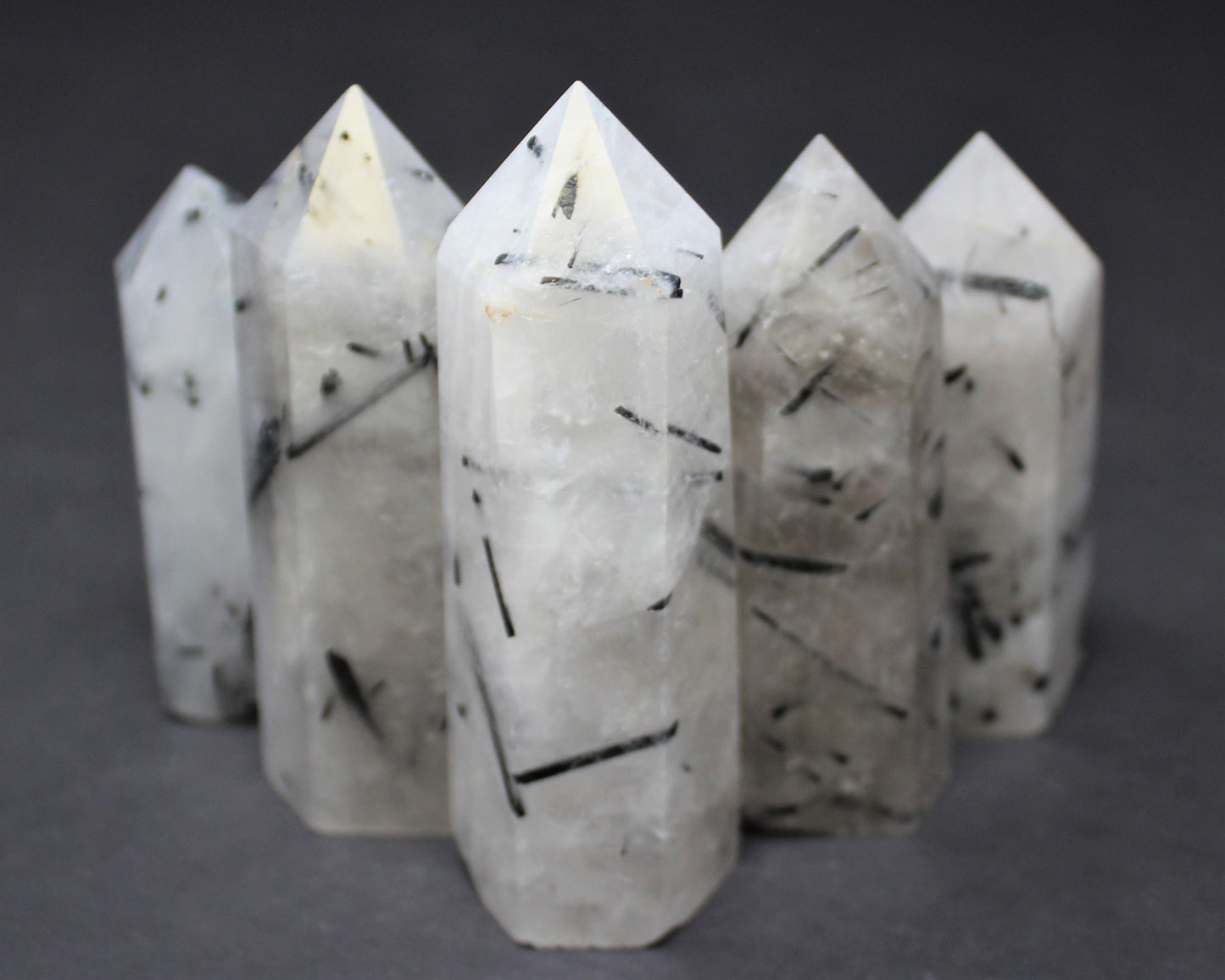 Tourmalinated Quartz Obelisk