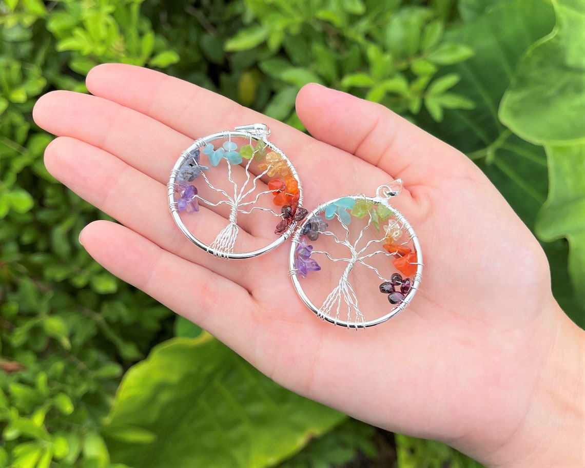 Tree Of Life Crystal Pendants