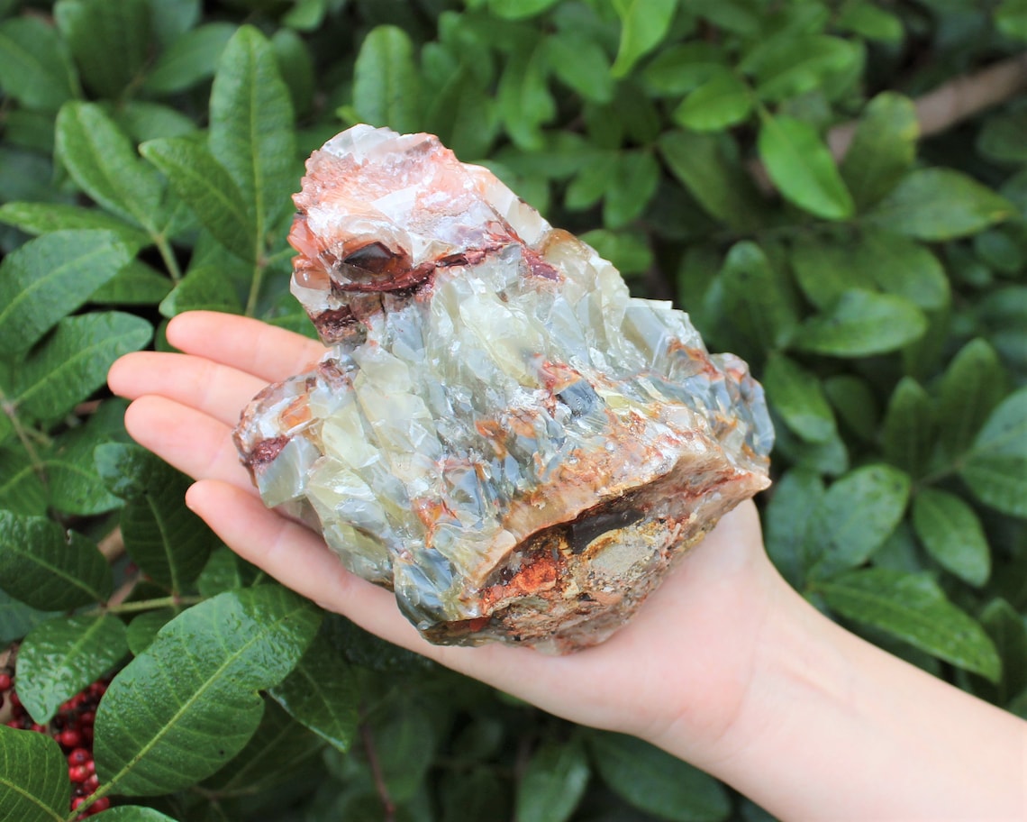 Tri Colored Calcite Natural Crystals