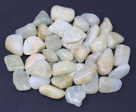 Tumbled Aquamarine Stones