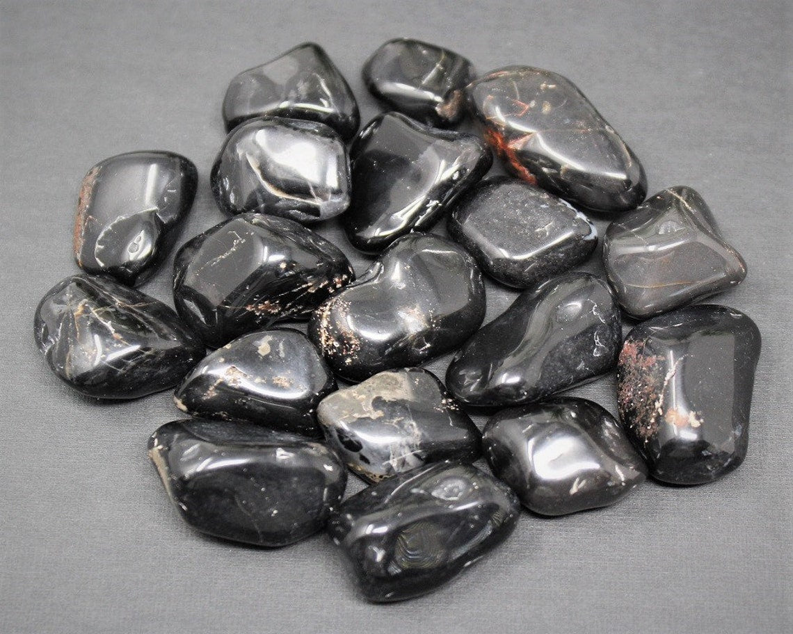 Tumbled Dark Onyx Stones