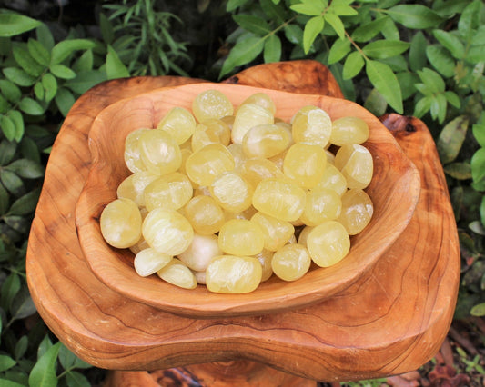 Tumbled Pineapple Calcite Stones