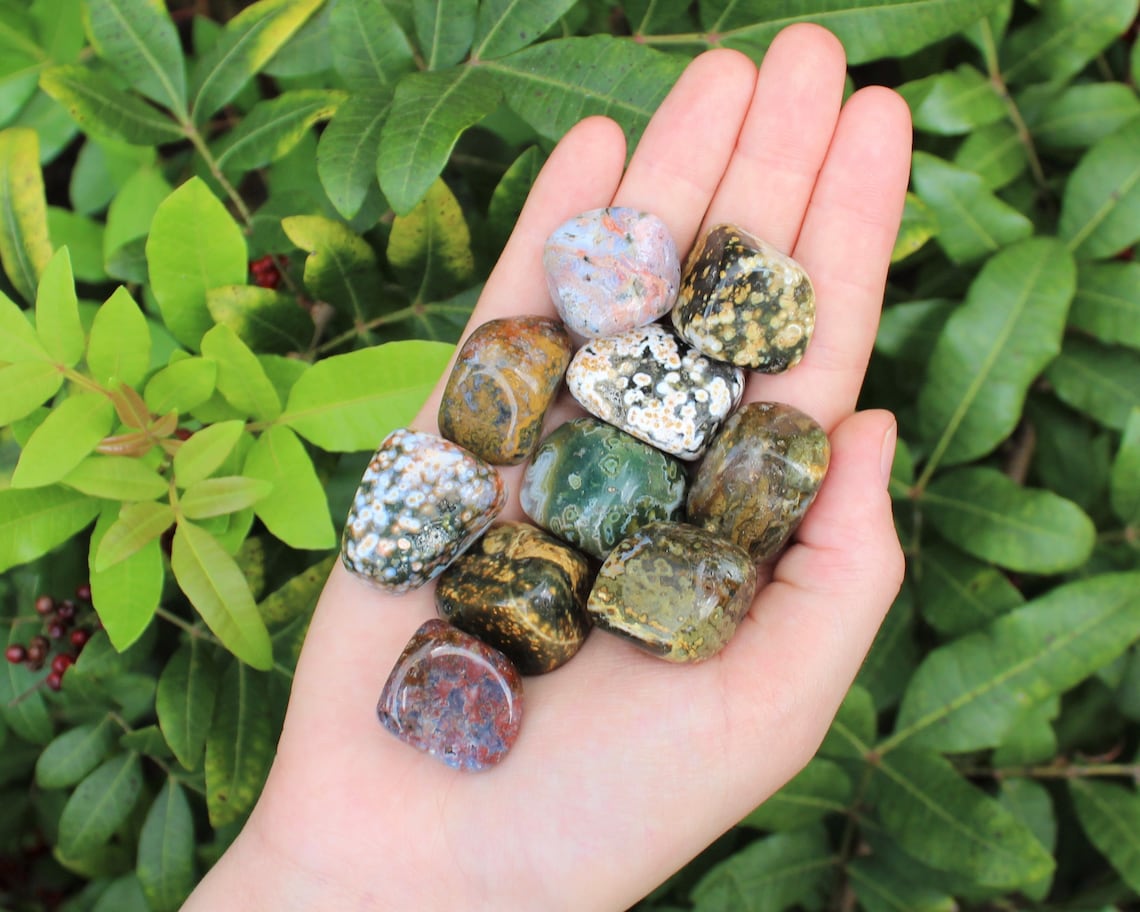 Tumbled Sea Jasper Stones