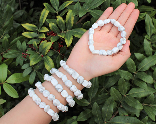 Howlite Tumbled Gemstone Bracelet