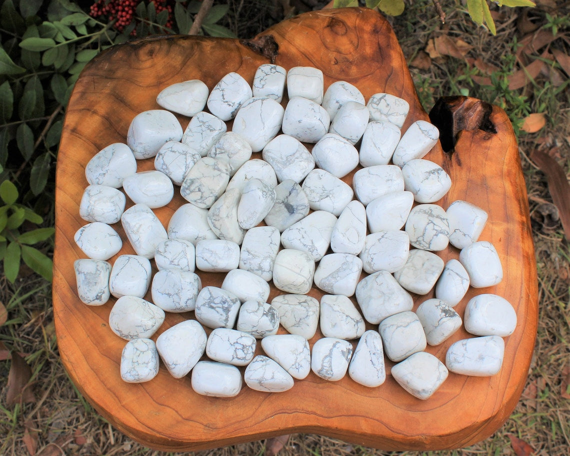 Elegant Howlite Tumbled Stone