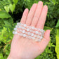 Bracelet Of Clear Quartz And Selenite