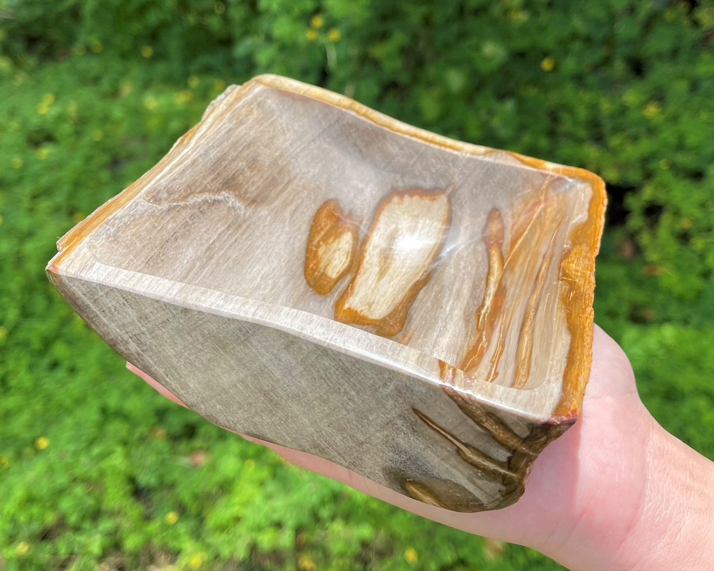 Wood Decorative Crystal Bowl