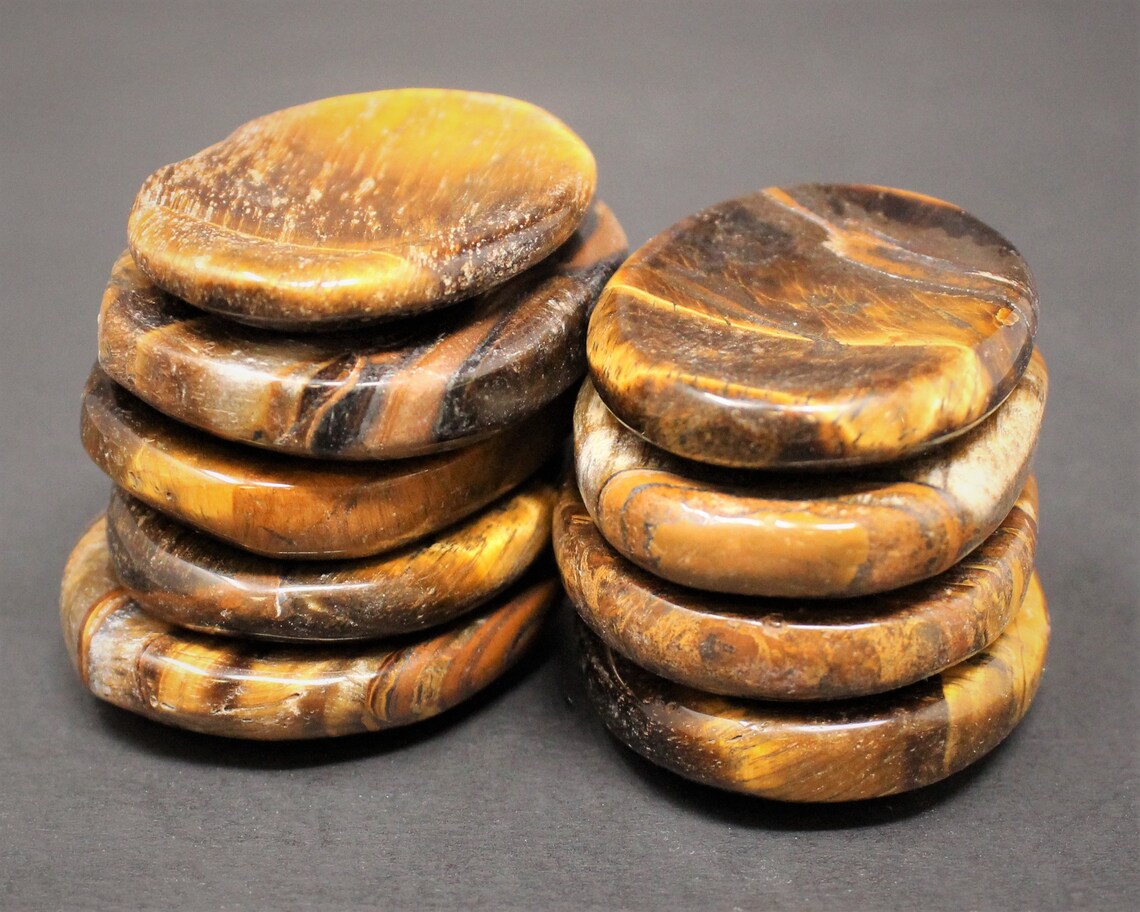 Gold Tiger Worry Stone