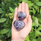 Chevron Amethyst Carved Gemstone