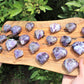 Chevron Amethyst Carved Gemstone