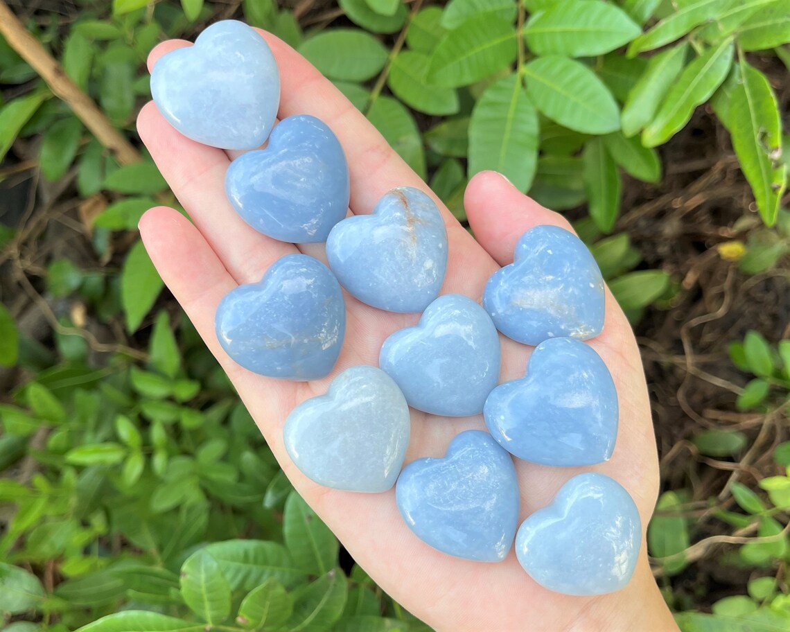 Angelite Puffed Gemstone