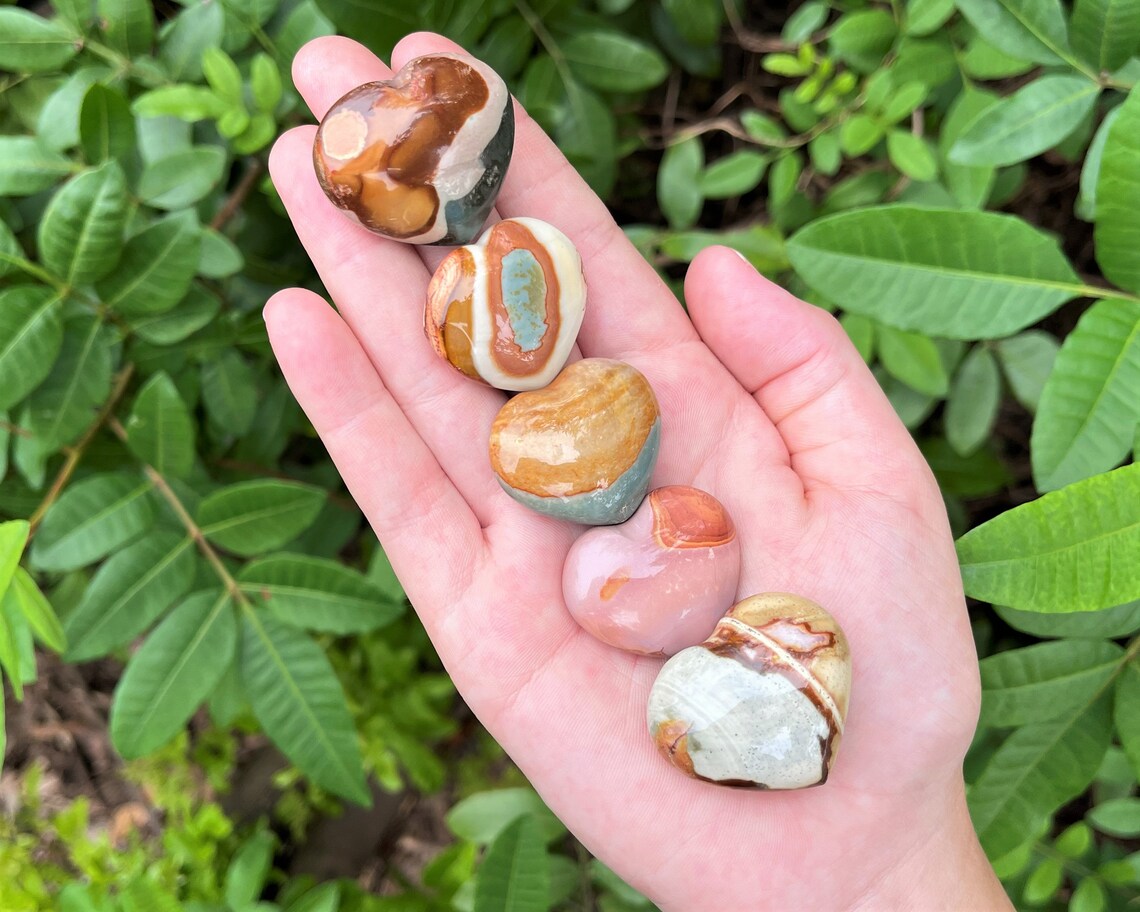 Polychrome Jasper Puffed Gemstone