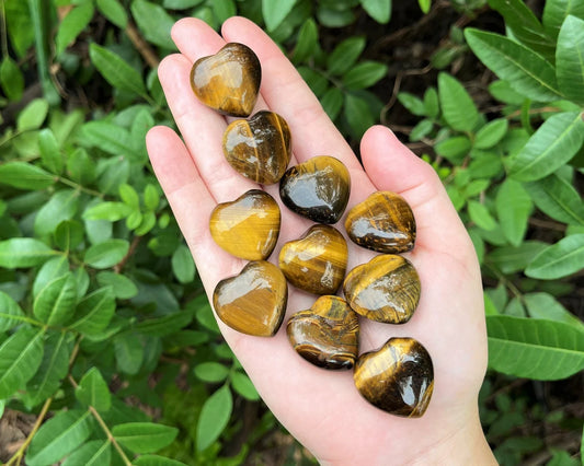 Curved Gold Tiger Gemstone