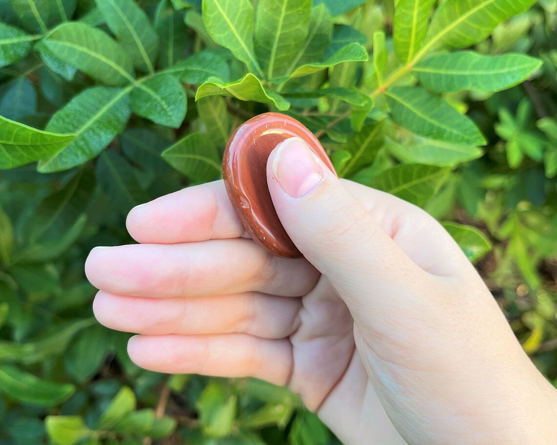 Red Jasper Worry Stone