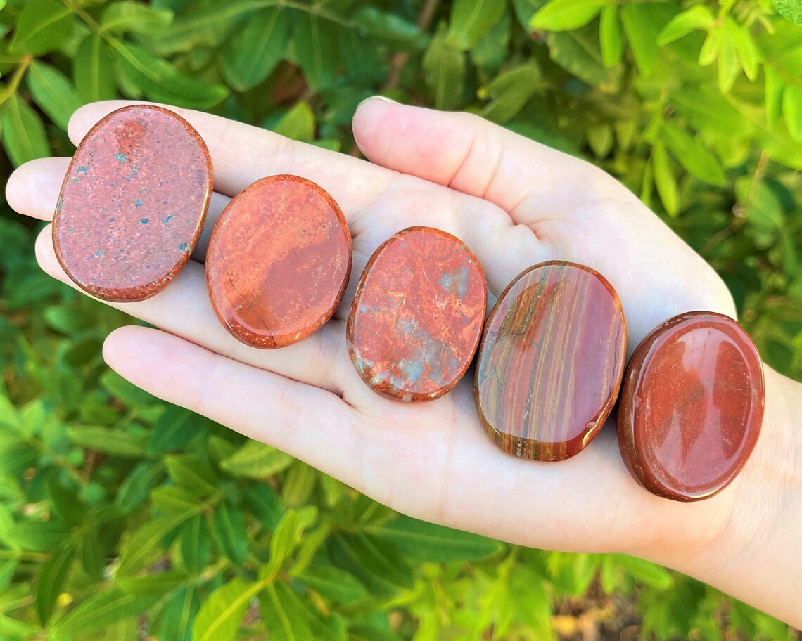 Red Jasper Worry Stone