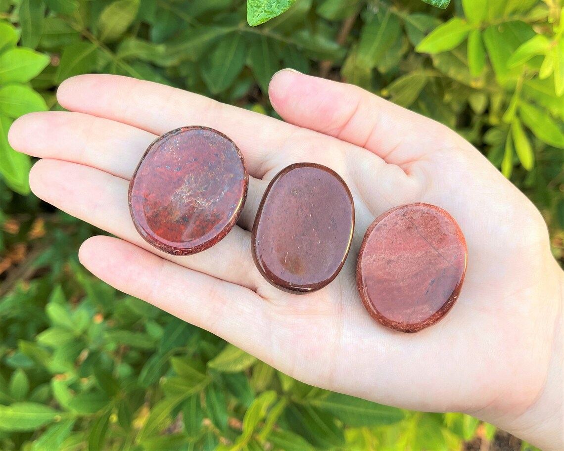 Red Jasper Worry Stone