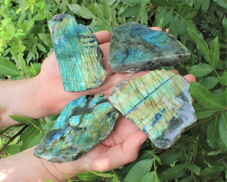 Natural Labradorite Polished Slabs