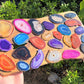 Natural And Dyed Brazilian Agate Slices