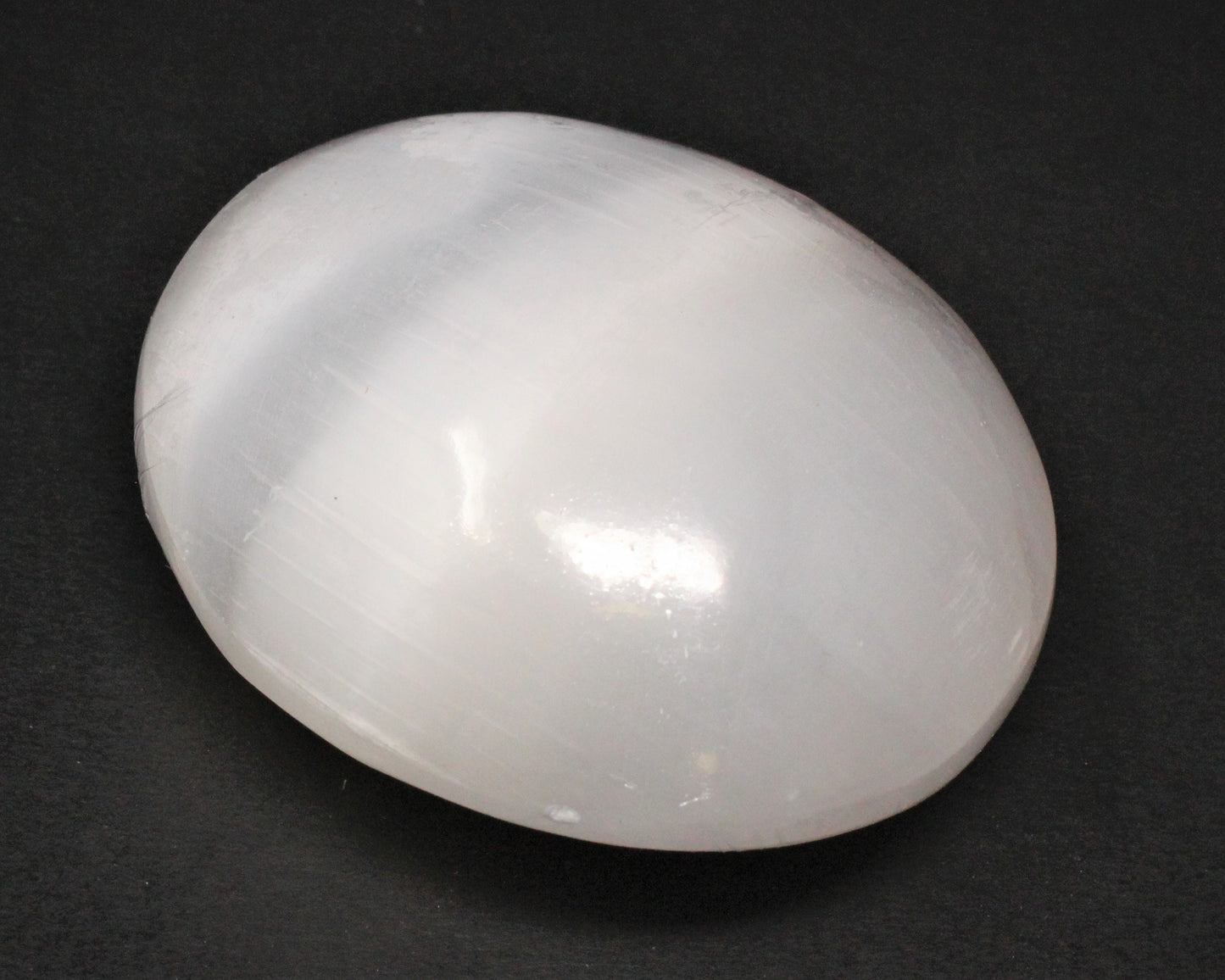 Oval Shaped Selenite Palm Stone