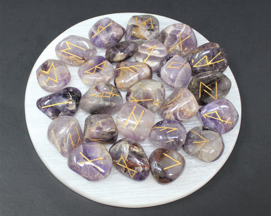 Amethyst Rune Stone Set