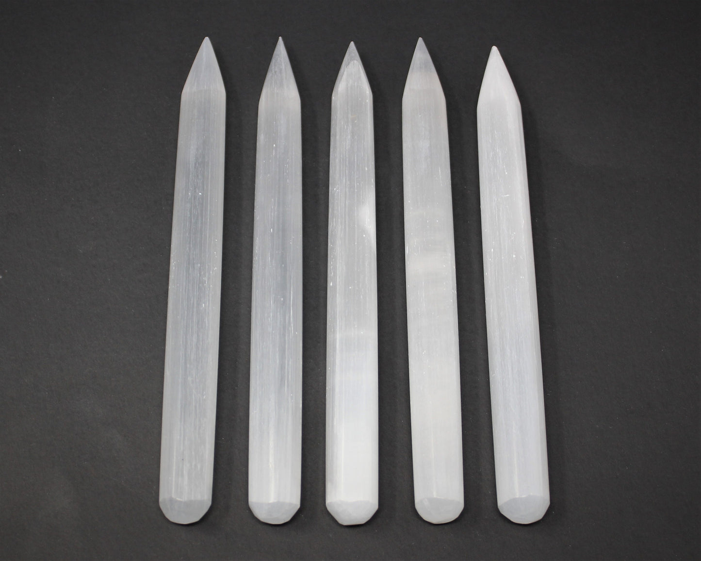 Lot Of 5 Selenite Wands