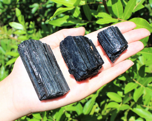 Dark Tourmaline Log Protection Crystal