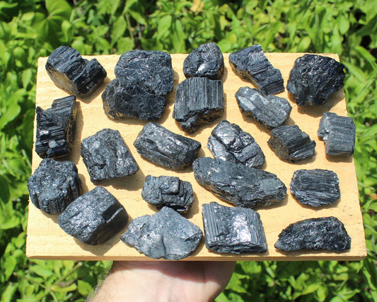 Dark Tourmaline Crystals Natural Stones