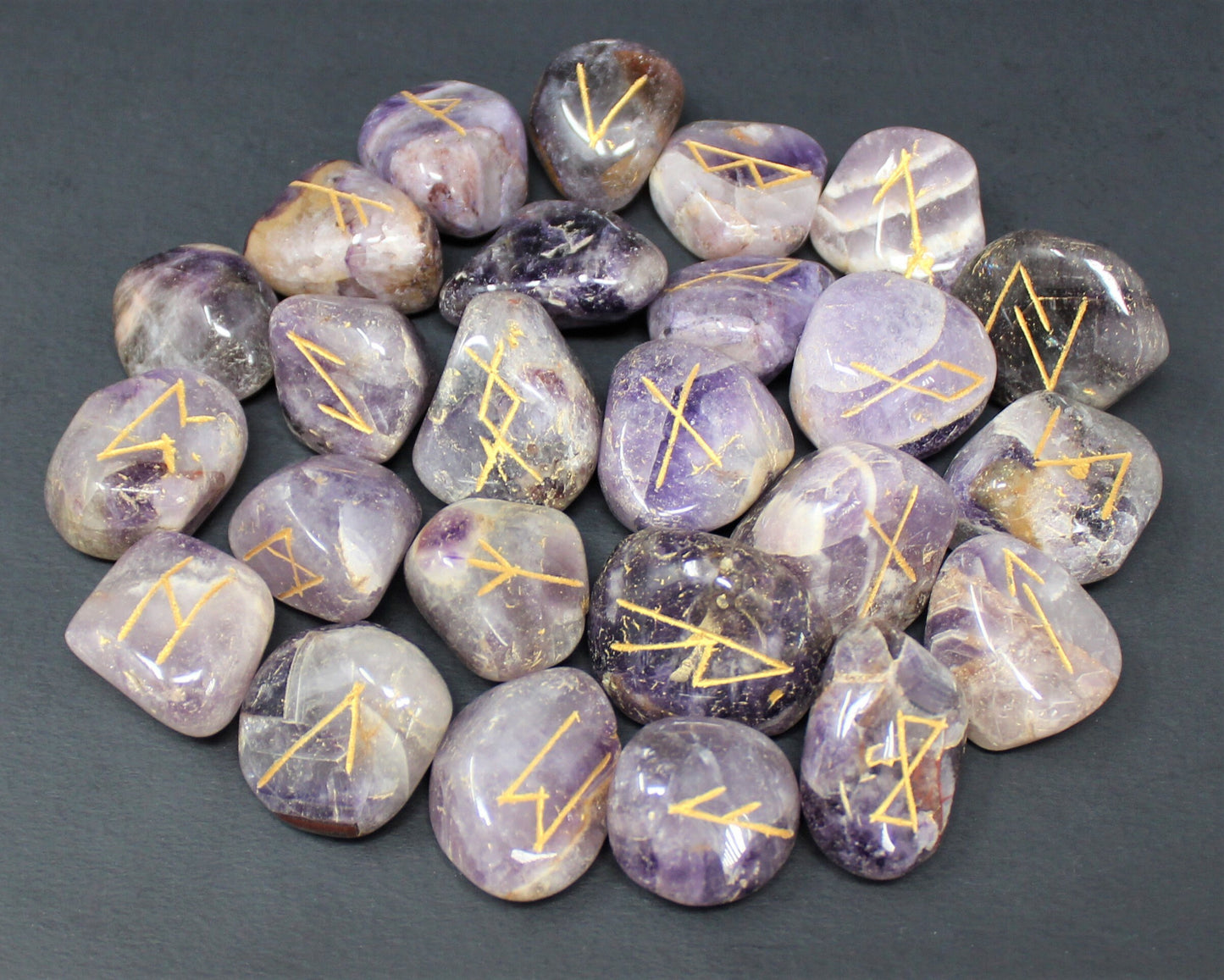 Amethyst Rune Stone Set