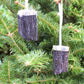 Tourmaline Log Christmas Ornament