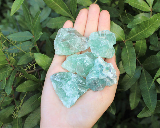 Light Fluorite Raw Natural Stones