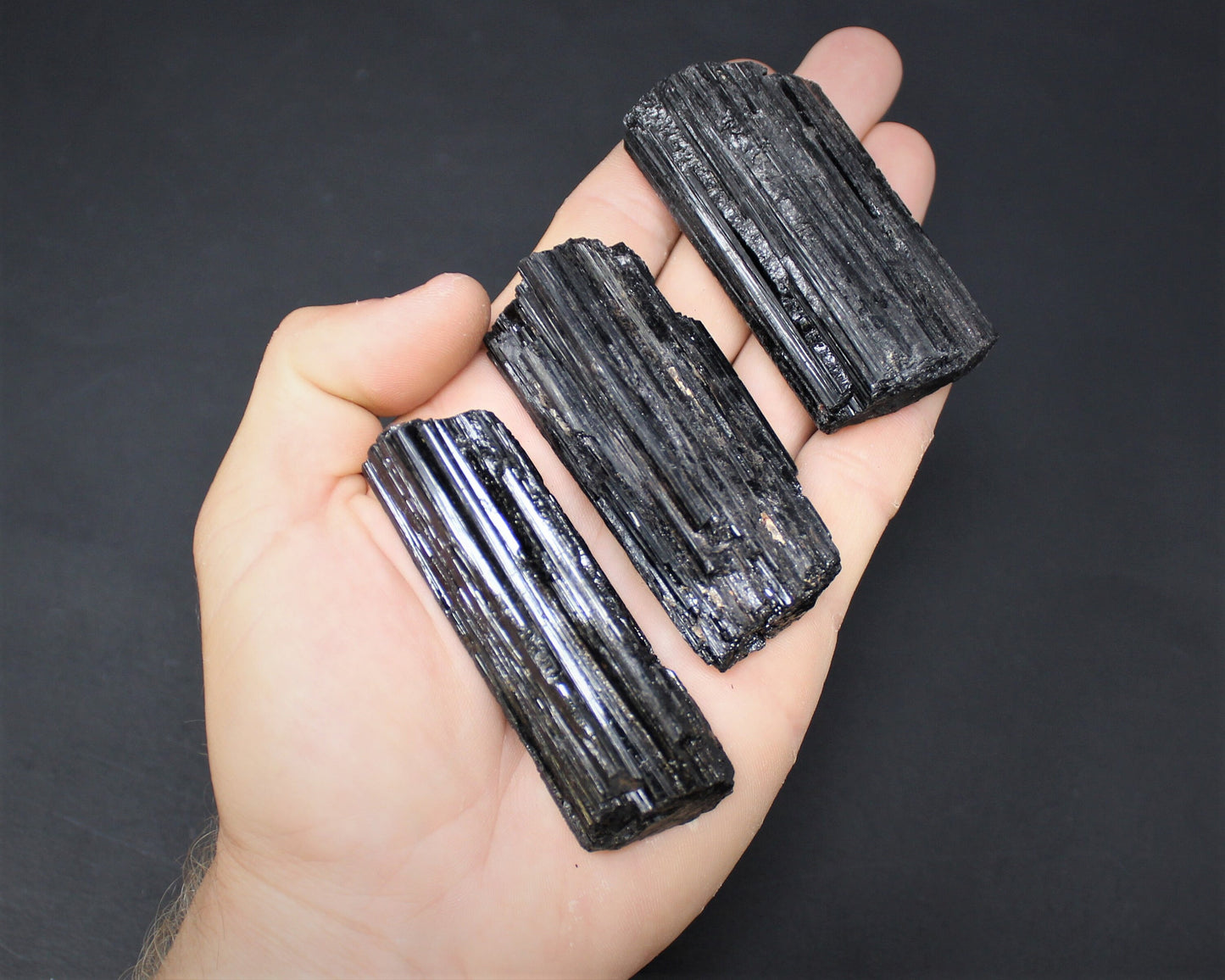Dark Tourmaline Log Protection Crystal