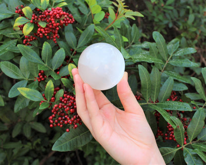 Large Selenite Crystal Sphere