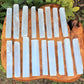 5 Inch Selenite Logs Crystal Sticks Wand