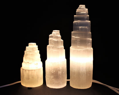 Selenite Crystal Lamp