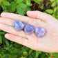 Lepidolite Carved Puffed Gemstone