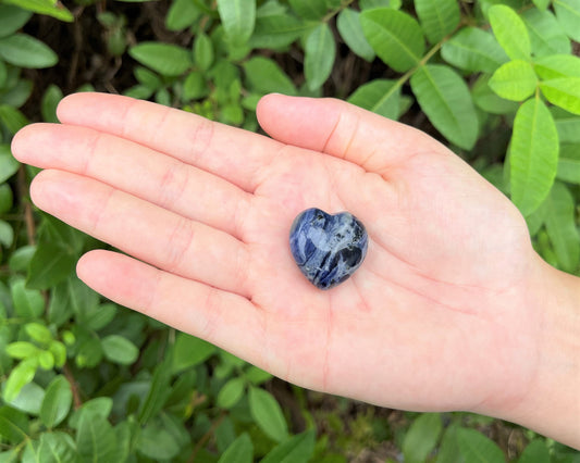 Sodalite Carved Puffed Gemstone