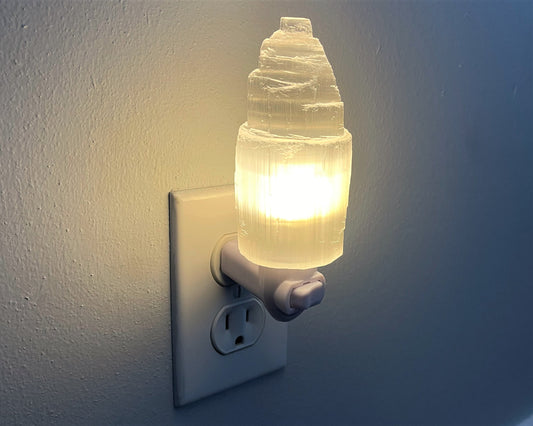 Selenite Crystal Night Light