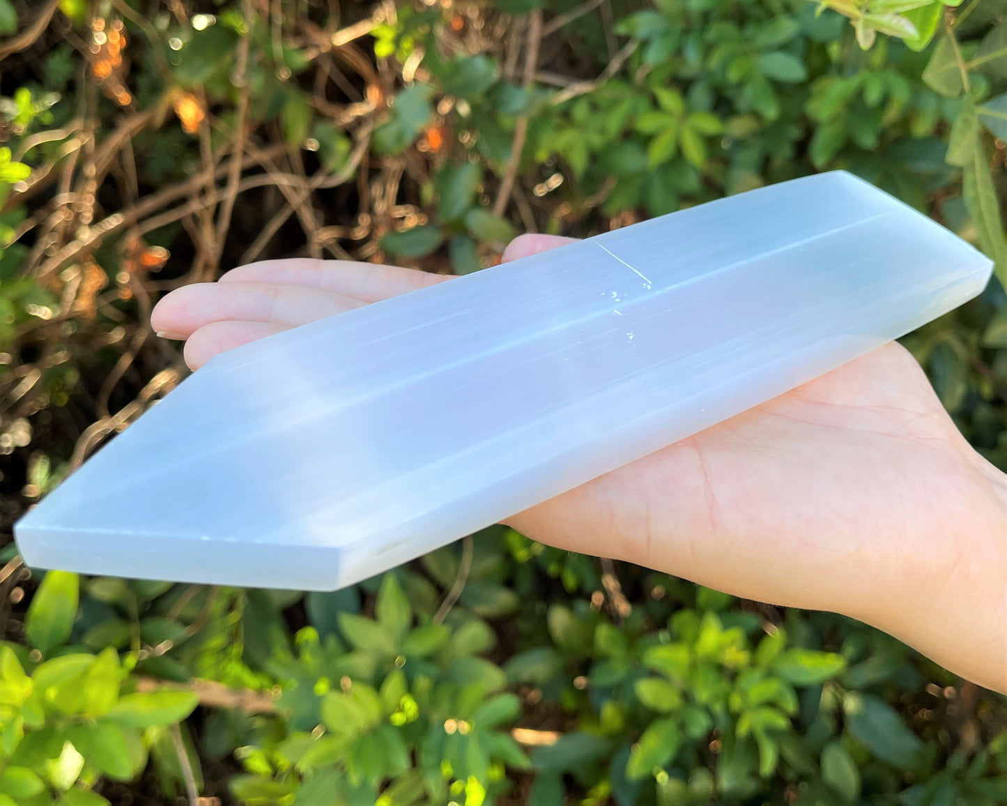 8 Inch Polished Selenite Crystal Plate