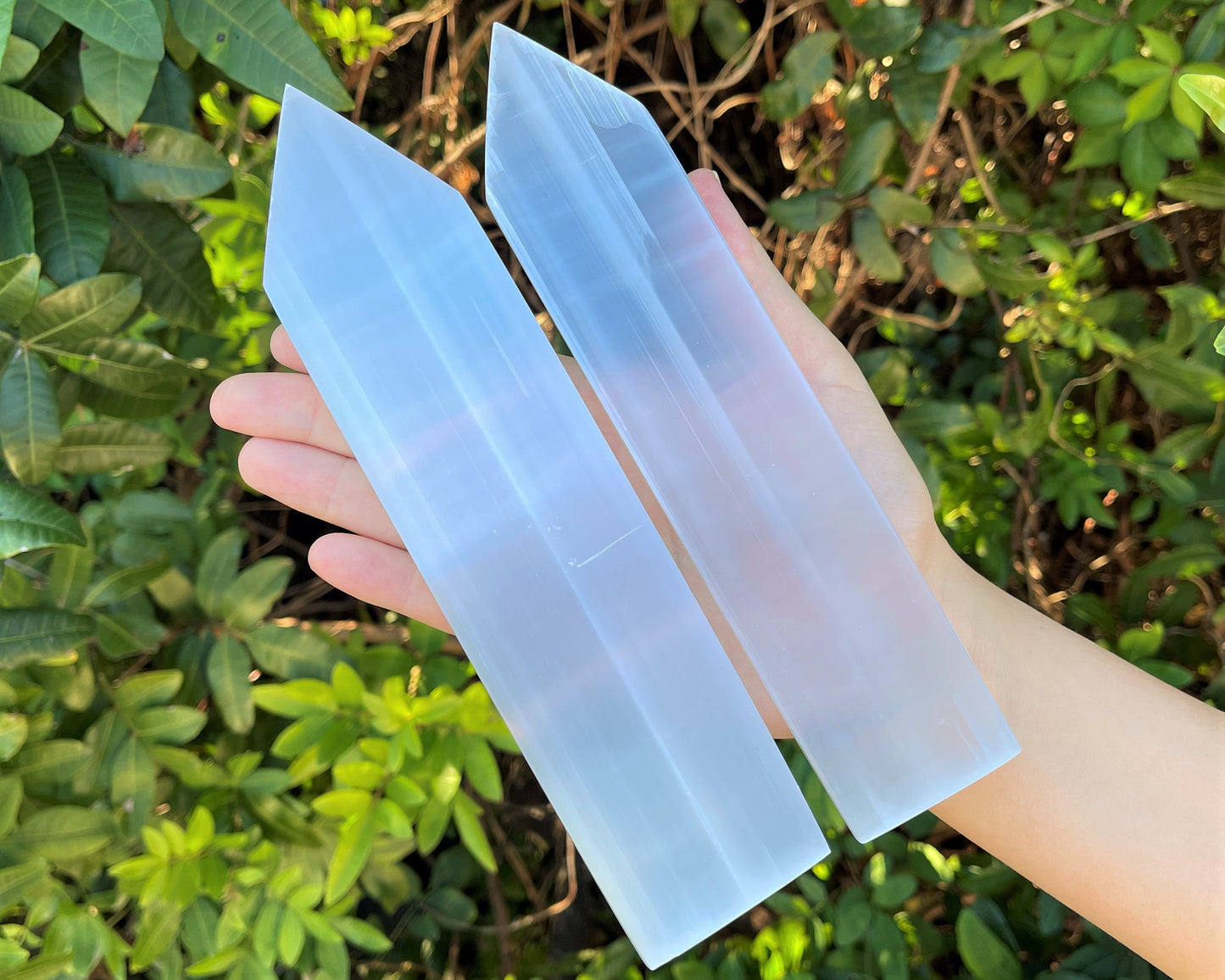 8 Inch Polished Selenite Crystal Plate