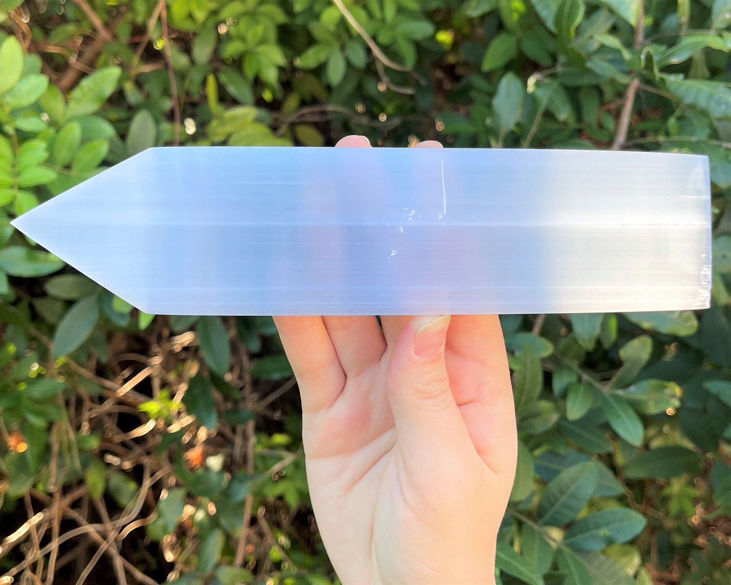 8 Inch Polished Selenite Crystal Plate