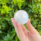 Selenite Crystal Sphere And Display Stand