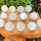 Selenite Crystal Sphere And Display Stand