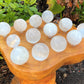 Selenite Crystal Sphere And Display Stand